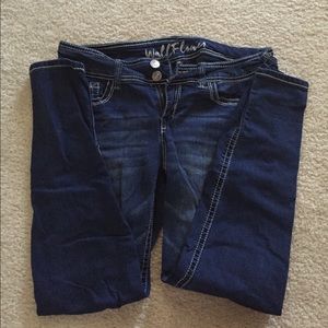 Wallflower Dark Wash Skinny Jeans